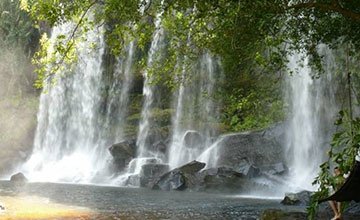 Angkor Temple with Kulen Mountain